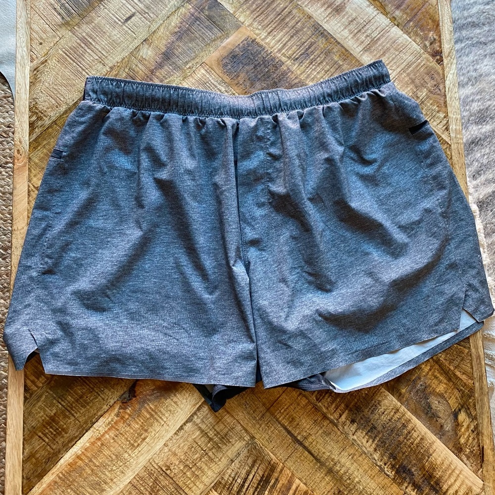 Lululemon Surge Linerless Grey 4” Shorts